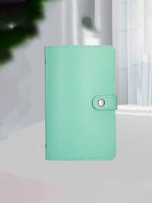 100张信封式预算挑战活页夹，省钱活页夹，PU皮革现金收纳本，可收纳现金、照片、邮票和卡片，多功能活页收纳包，大容量现金收纳本，生日/新年礼物，多功能活页收纳包，便携钱包，透明卡包，旅行配件，波西米亚风格 - 彩色 - 查看 15