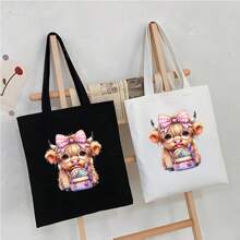 3pcs/4pcs/It's Another Year Of School Season, Cute Highland Cows Have Gone To School. Clothes Patches, DIY A-Level Washable Stickers, Clothes, Heat Transfer Stickers, Women's/Men's T-Shirts, Backpacks, Pillows, Decorative Badges, Labels, Baseball Caps, Backpacks, Etc