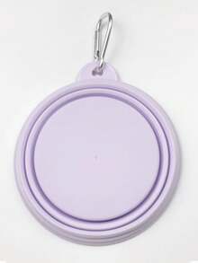 1pc Customized Foldable Macaron Design Pet Bowl, Portable Collapsible Dog Cat Food Water Feeder Bowl For Outdoor Use - Multicolor - View 16