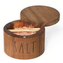 Juego de 1/2 piezas de boles de sal, pimienta y azúcar de madera de palisandro con tapas magnéticas giratorias y cucharas para almacenar azúcar, sal, especias, hierbas o condimentos favoritos