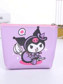 Sanrio 1pc Sanrio Hello Kitty Cartoon Cute Sanitary Pad Cosmetic Bag, Portable Zipper Storage Pouch, Multi-Function Sanitary Pad, Tissue Storage Bag, Suitable For Travel, Business Trips, Outings, Christmas, Holiday Gifts