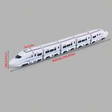 The New Type Of Electric Universal Simulation High-Speed Railway Harmony Train Can Be Freely Assembled, Featuring Automatic Steering, Automatic Lighting And Automatic Sound Effects, And Has A Detachable Carriage Design. Simulate High-Speed Electrified High-Speed Rail
