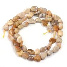 Aproximadamente 45 piezas de cuentas de piedra ovaladas asimétricas naturales surtidas, cuentas sueltas de cristal de ágata vintage de estilo informal para hacer joyas, pulseras, collares, colgantes y decoración
