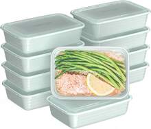 20-Piece Lightweight, Durable, Reusable -Free 1-Compartment Containers - Microwave, Freezer, Dishwasher Safe - Mint - 薄荷綠 - 查看 1