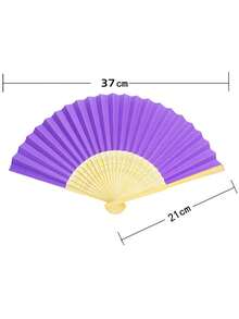 7 Inch Blank Paper Fan Colorful Paper Fan, Blank Folding Fan Painting Fan, Creative DIY Handmade Supplies Coloring, Handmade Materials, Fan For Anime, Fan For Stage, Fan For Wedding, Cooling Fan, Must Have In Summer, Many Colors For You To Choose From! - White - View 12