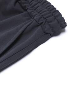 4pcs Men's Basic Solid Cargo Shorts, Drawstring Waist Regular Fit Casual Outdoor Shorts With Pockets, Suitable For Daily Wear, Outdoor, Sports, Running, Golf, Fishing, Basketball, Camping, Gym, Swimming And Beach