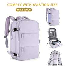 瑞安航空旅行背包，客艙包40x20x25，可擴容，座椅下客艙包，航空包，女士旅行背包，航空認證休閒背包，戶外行李背包商務週末包，帶 USB 輸出 男式防水旅行背包