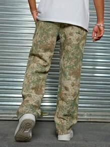 Men's Summer Straight-Leg Casual Pants, Loose Fit Versatile Minimalist Breathable Wide-Leg Trousers