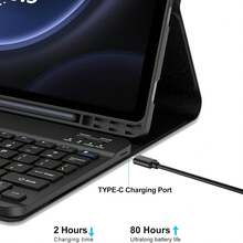kolude Galaxy Tab S9 FE Case With Keyboard 5G 10.9 Inch 2023, Keyboard For Galaxy Tablet S9 11 Inch 2023, Detachable Wireless Keyboard With Pen Holder For Sumsung Tab S9 11''/S9 FE 10.9'' - For Sumsung Tab S9 11''/S9 FE 10.9'' - View 7