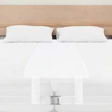 Bed Bridge Twin To King Converter Kit - Mattress Connector With Strap - Ultra Wide Soft Bed Seam Filler - Adjustable Comfort Design Connector - Storage Bag Included (Cotton) - White - View 2