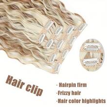 12-Inch Medium-Long Curly Hair, Soft Texture, Securely Worn And Not Easy To Fall Off, Suitable For Women