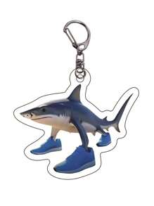 10pcs Cartoon Animal Keychain Creative Brainrot Sigmas Skibidi Rizz Cat Funny Keyring Accessories, Fans Gift School