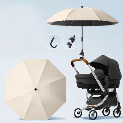 1 pezzo Parasole staccabile per passeggino, carrozzina, triciclo, protezione da sole e pioggia, accessorio