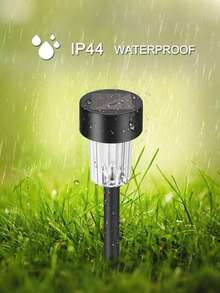 1/12个太阳能户外路径灯，防水景观花园灯，适用于草坪、露台、庭院、走道和路径装饰