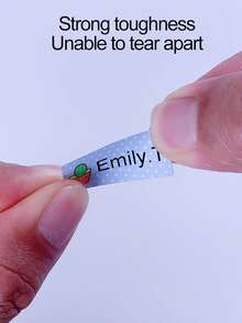 30 piezas/60 piezas/120 piezas/240 piezas/360 piezas/480 piezas Pegatinas con nombre personalizadas con texto negro sobre fondo de colores, pegatinas de nombre resistentes para estudiantes, pegatinas de vinilo de dibujos animados que se pueden adherir a superficies lisas como papelería, libros, tazas, sin decoloración, para estudiantes y suministros de oficina, útiles escolares, de vuelta a la escuela - Multicolor - Ver 4