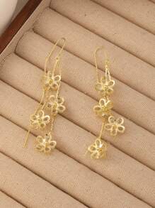 1pc Fashionable Flower Design Piercing Earring Valentines
