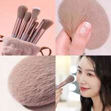 Christmas Limited Edition Premium 13 Soft Makeup Brushes Set With Perfect Soft Pouch - Premium Makeup Tools, Made Of High Quality Fibers, Girly Fashion Items, Christmas Gifts - Women'S Gifts - 咖啡棕 - 查看 3