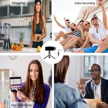 Wireless Lavalier Microphone Compatible With IPhone/Android Phones, Professional Recording Microphone, Intelligent Noise Reduction Function, Perfect Recording, Suitable For Video Recording, Game Live Streaming, Interviews, Vlogs, Etc, Compatible With Iphone Android Phone For Summer Vacation, Audio/Video Recording, Interviews, Gaming & Live Streaming Mini Microphone Microphone For Phone