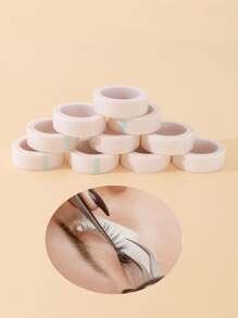 10/5/1pc White Non-Woven Grafting Eyelash Tape, Isolation Pad, Separate Upper And Lower Eyelashes Tape, Lift And Breathable, Eyelash Extension Tools