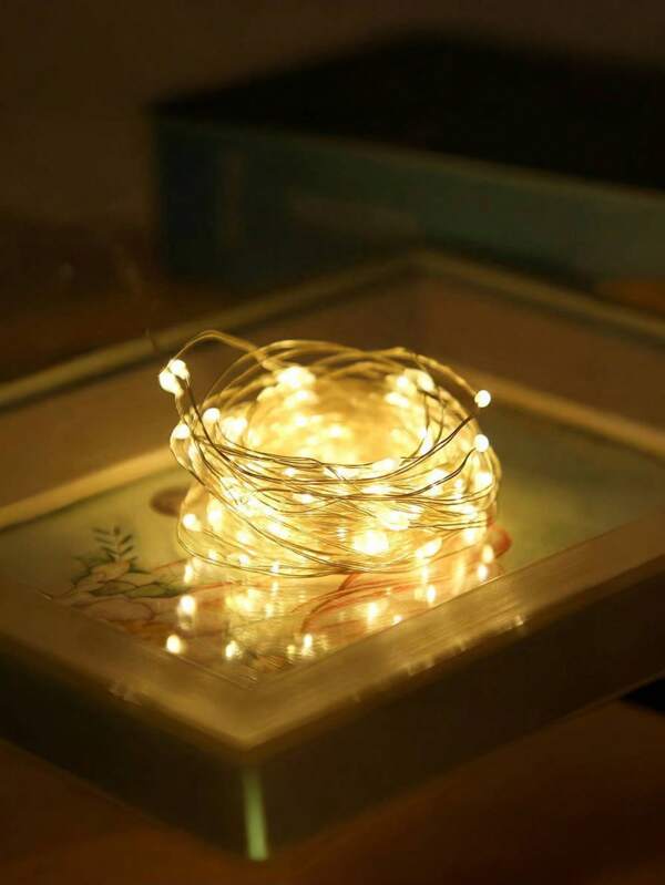 1/5 pezzi, 10/20/30 luci a LED con filo di rame alimentate a batteria, luci stringa di rame, luci solari a LED da fata, lampade, luci LED, luce notturna, illuminazione, luce da lettura, luci LED per camera, confezione regalo, decorazione per torta, profumo di fiori, Natale