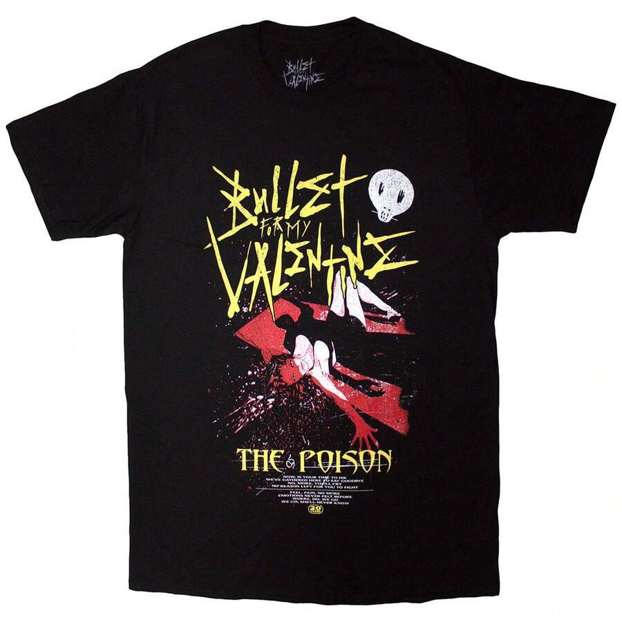 Bullet For My Valentine | Official T-Shirt | The Poison Cover  - 48-Hour Fast Shipping!  - Black - View 1