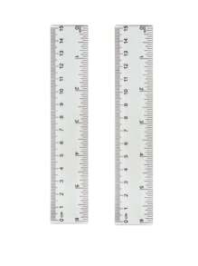 Righello in plastica da 6 pollici con marcature precise - Strumento di misurazione di alta qualità adatto per scuole, uffici, hobby e progetti artistici