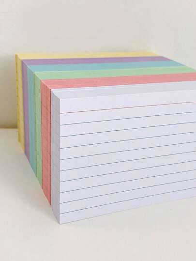 3x5 Inch Index Card Notebook, Thickened 50PCS Horizontal Grid Note Cards, Horizontal Line Memo Card Notebook Word Draft Notebook, Flashcards For Student Learning, Note Taking, To-Do Lists,School Supplies,Back To School