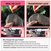 WOWANGEL Straight Human Hair 13x6 HD Lace Frontal Wigs Glueless Invisible Real HD Swiss Lace Front Wig Pre Plucked For Women 14-28 Inch True HD Lace Melt Into Skin Lace Front Wigs With Natural Hairline - Natural Black - View 10