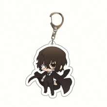 bandai Accesorio de anime Llavero acrílico de anime - Bungou Stray Dogs Lindo colgante de estilo Y2K de dibujos animados, adecuado para bolsos y llaves, regalo perfecto para fans, accesorios de cosplay, llavero de coche, bolso, mochila, pequeña joya, accesorios, regalos creativos, regalos de estudiante, accesorios de coche, colgante de bolso, accesorios escolares