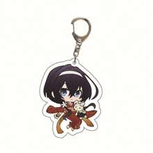 bandai Accesorio de anime Llavero acrílico de anime - Bungou Stray Dogs Lindo colgante de estilo Y2K de dibujos animados, adecuado para bolsos y llaves, regalo perfecto para fans, accesorios de cosplay, llavero de coche, bolso, mochila, pequeña joya, accesorios, regalos creativos, regalos de estudiante, accesorios de coche, colgante de bolso, accesorios escolares
