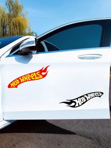 Hot Wheels Stylish Hot Wheels Wave Logo Sticker,Cars Decal For Car Body,Window, Bumper,Trunk, Motorcycle & Helmet,Racing Decal,Personalize Your Auto Car For Man,Car Decoration