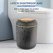 SUSTEAS Automatic Motion Sensor Trash Can – Hands-Free Touchless Kitchen & Bathroom Garbage Bin, 10L Capacity, Odor Control, Battery-Powered For Convenient Hygienic Disposal (BLACK) - Black 10L - View 5