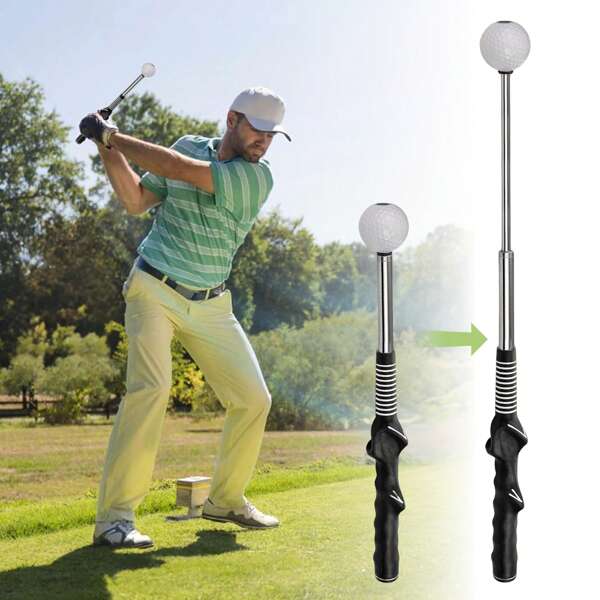 1 pièce Entraîneur de swing de golf rétractable, grip et posture appropriés. Entraîneur de swing de golf pour la pratique et l'entraînement de golf