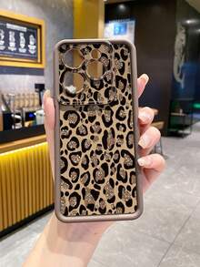 Cheetah, Leopard Print 1pc Pink Leopard Pattern Protective Phone Case Compatible With Apple/Compatible With Galaxy/Compatible With Infinix/Compatible With Redmi/Compatible With OPPO/Compatible With VIVO/Compatible With Realme/Compatible With Honor/Compatible With OnePlus Waterproof Shockproof Anti-Fall Scratch Resistant,International Version, Not The Domestic Version - Brown - View 4