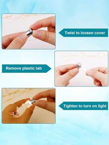 10/20/50 قطعة أضواء كهربائية مطلية تضيء في الظلام، إضاءة ليلية صغيرة بالبطارية، أضواء دفاقة صغيرة، إضاءة منزلية صغيرة، ديكورات حفلات فوانيس ورقية، إكسسوارات إضاءة منزلية صغيرة للأشغال اليدوية، إضاءة غرفة LED، مناسبة لديكور المنزل، غرفة الفن، خزائن عرض المجوهرات، الخزائن، الأشغال اليدوية DIY، ديكور غرفة الأطفال، ديكور غرفة البنات - متعدد الألوان - مشاهدة 10