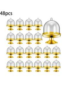 1 Stück/24 Stücke/48 Stücke Mini Plastik Süßigkeitenboxen mit Deckeln, Party Süßigkeiten Dekoration Aufbewahrung, Tischdekoration Zubehör, Geschenk Süßigkeitenboxen geeignet für Valentinstag, Geburtstage, Hochzeiten, Karneval Feiertage, Junggesellenabschiede, Silvesterparty - Verschiedenfarbig - Übersicht 13