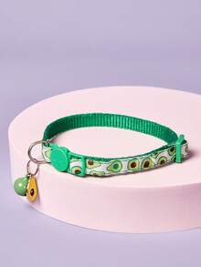 PETSIN 1 Stück Haustierkragen Avocado Muster, für Hund und Katze für Outdoor - Grün - Übersicht 5