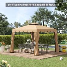 Outsunny Canopies, Gazebos, Pergolas & Accessories - 卡其色 - 查看 1
