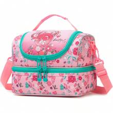 1pc Double Layered Lunch Bag Cartoon Lunch Bag For Boys And Girls Lunch Bag For School Students And Travel Picnic Children Cute Bag