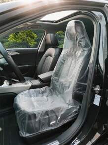 100-Pack Disposable Car Seat Covers – Universal Size Waterproof Dustproof Seat Protectors For Cars Trucks SUVs , Reusable Or Disposable Use, Prevent Oil Stains Rust Dirt Damage, Ideal For Auto Repair Shops Beauty Salons And Home Garages, Easy Fit Quick Install Tear-Off Design