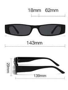 1 Stück Damen Vintage kleine quadratische Rahmen Mode Brille, modische Brille im Stil von Straßenfotografien