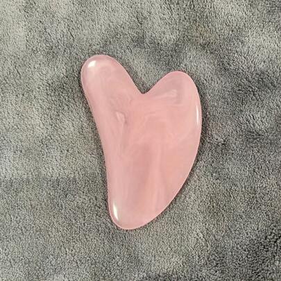 Heart Shaped Massage Tool - Pink Face And Body Scraping Board, Light Beige Care, Muscle Tightening, Hair Removal - Durable And Easy To Clean Surface - Soothing Body Massager, Easy To Clean Material, Sanitary Scraper, Self-Care Equipment