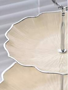 Multi-Layer Snack Tray, Detachable Fruit Plate, Cake Stand, Candy Dish, Suitable For Living Room Coffee Table, Wavy European Minimalist Luxury Fruit Plate, Cake Stand, Dessert Table, Dry Fruit Tray, Creative Fruit Plate, Minimalist And Fashionable - Multicolor - View 10