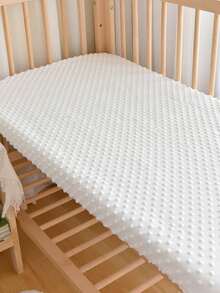 1 Stück 120x65cm Baby Soft & Bequeme Bouclé Spannbettlaken, atmungsaktiv & hautfreundlich, einfarbiger Stil Bettwäsche, warme Baby Matratzenauflage - 120 cm x 65 cm großes Bohnenvlies-Spannbetttuch - Übersicht 11