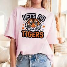 1 件/2 件/3 件 TIGERS 热转印贴纸 - DTF 熨烫补丁，适用于 T 恤、运动衫、包袋 - 可水洗织物装饰、夏季贴纸、生动设计、装饰贴纸、时尚服装配饰