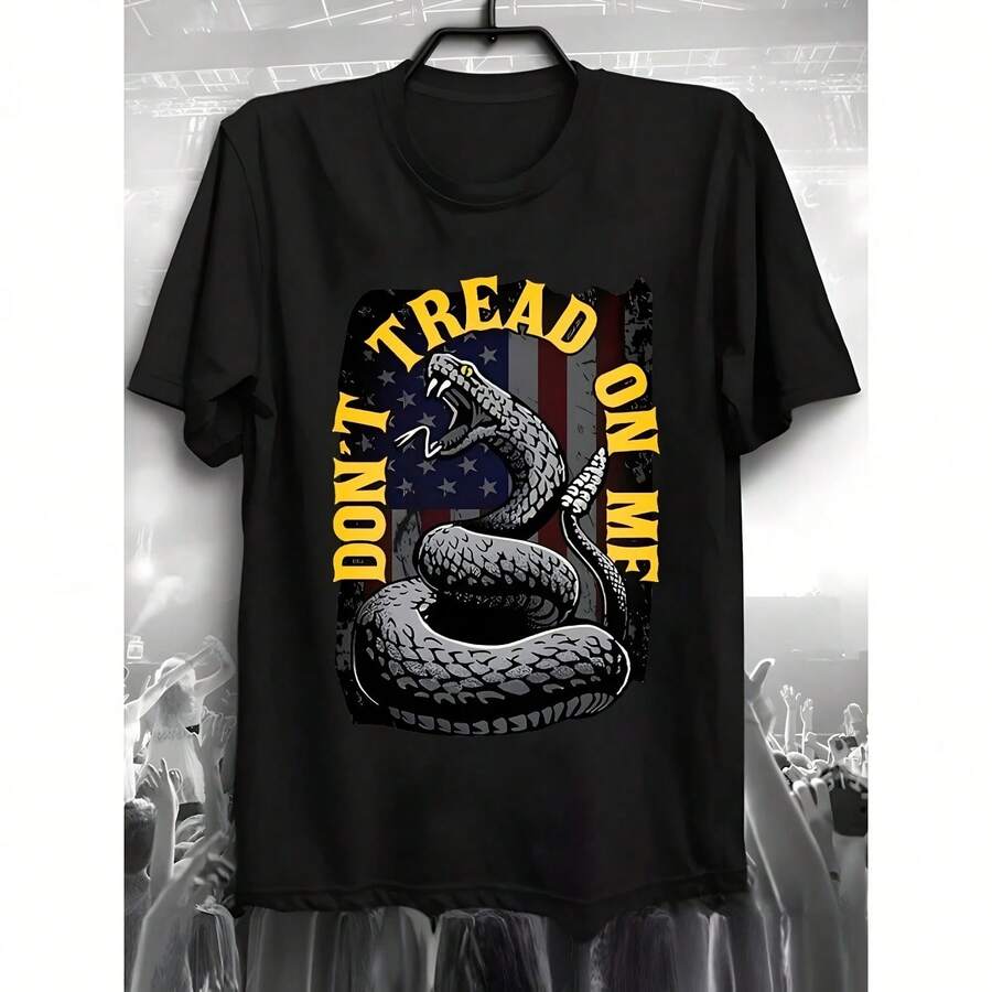 Don't Tread On Me Classic Cotton Distressed Short S Ve T-Shirt Show Off Your Personality For Best Choice220G Pure Cotton Comfort T-Shirt - Breathable And Ft, I For Hot Summer Days, A Perfect Gift For Loved Ones, , And Family Tops For Wo Vintagecotton Manfinity Ropa De Hombre Clog S Camias De Hombre Matching Outfits For Couples 's Couple Matching Clothes Vintage Shirts Sumwon Streetwear Sumwon Hombre Dmanfinity Romwe Summer Clothes Horror Y2k Anime Shirt Graphic S Streetwear Cistian Clothes Funny T Shirts Band S Beer Shirt Dad - 黑色 - 查看 1