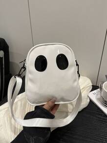 Fashionable New Casual Versatile Contrasting Mini Personalized Crossbody Bag, Lightweight And Simple Ugly Cute Ghost Funny Women's Shoulder Bag, Suitable For Shopping, Wallets, Shopping, Young Women, College Students, Newcomers, And White-Collar Workers. They Are Very Suitable For Offices, Universities, Work, Business, Commuting, Outdoor Activities, Travel, And Outings