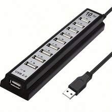 Hoco HB1 Hub USB 2.0 4 Porte - Multiporta Con Cavo 80 Cm, Trasferimento Dati 480 Mbps, Protezione Da Sovratensioni, Colore Ossidazione