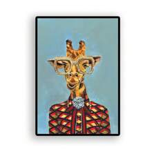 1/3 piezas Póster de pintura en lienzo con ilustración de animales de moda como gato, perro, conejo, elefante, arte de pared divertido y lindo para decoración del hogar en la sala de estar