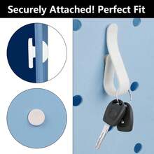 Sanchamy 4PCS Hook Accessories Bogg Bags Cup Holder Connector Holder Insert Hook-Secure And Organize Your Items In Your Beach Tote Bag-White - 黑色 - 查看 7
